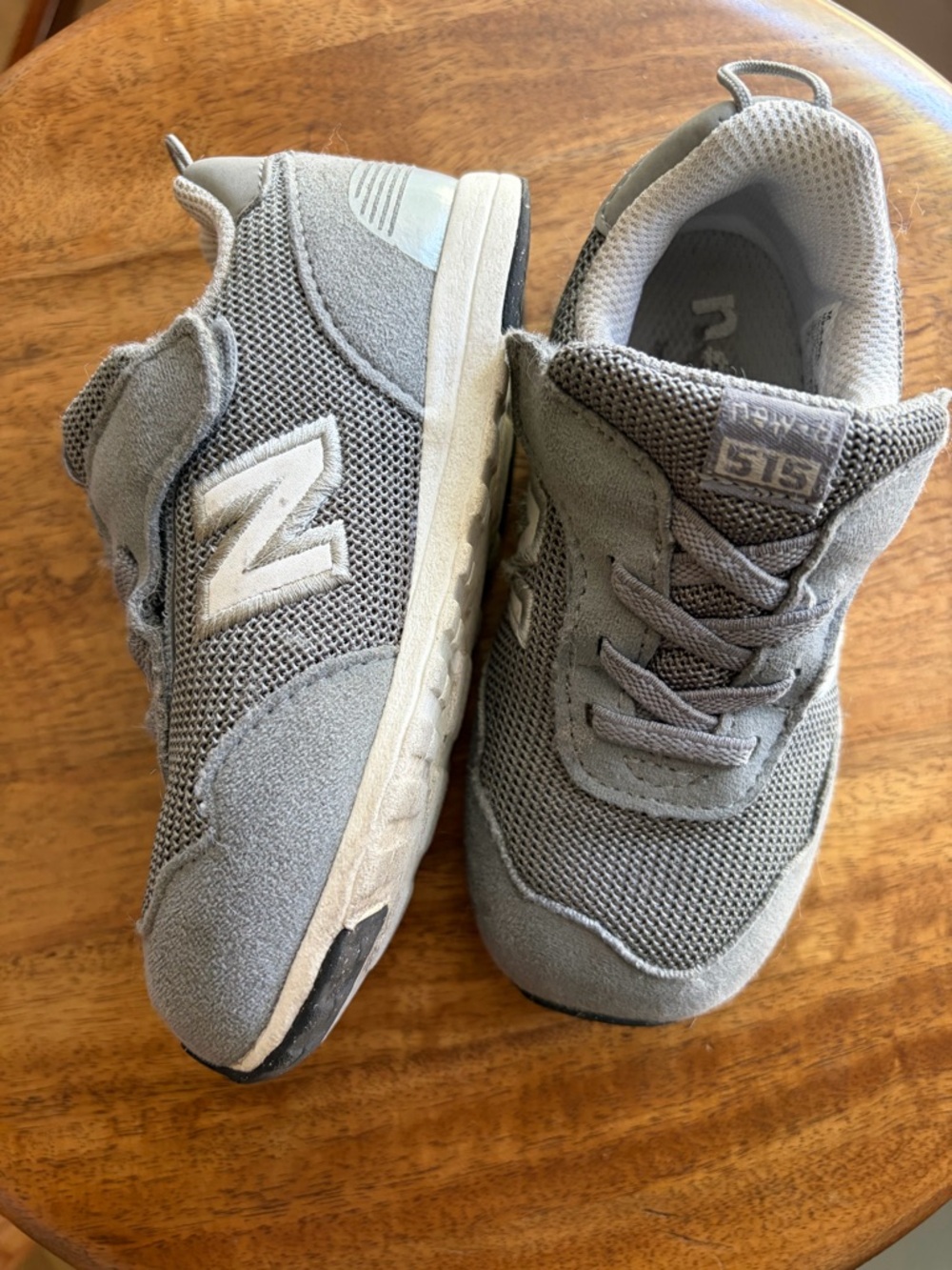 New Balance Toddler Gray Suede Sneakers